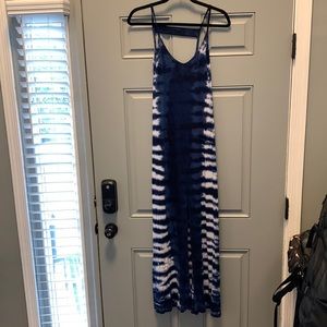 Green Dragon Maxi Tie Dye Dress